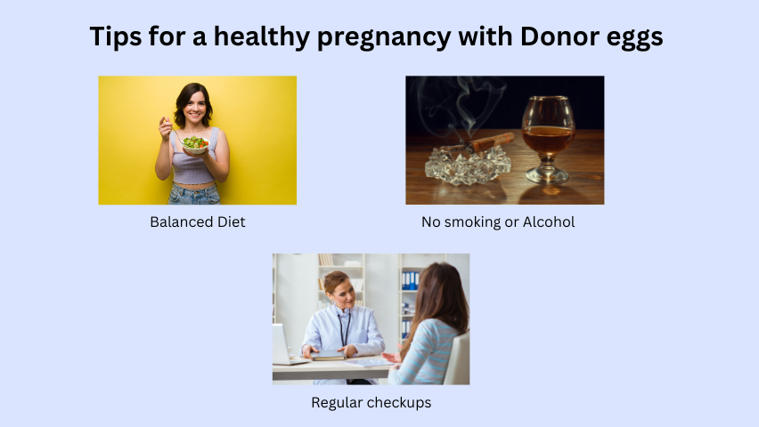 Tips for a healthy pregnancy with Donor eggs<br />
